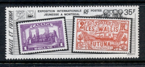 Wallis-Futuna-1992 Youth Philatelic Exhibition, Montreal