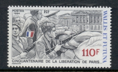 Wallis-Futuna-1994 Liberation of Paris 50th Anniv.