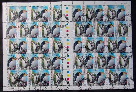 AAT-2007-50c-Penguins-prs-CTO-Sheet-FV-25-lot4883