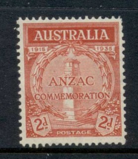 Australia-1935-ANZAC-Gallipoli-Landing-20th-Anniversary-2d-MLH