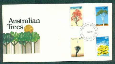 Australia-1978-Australian-Trees-Melbourne-FDC-lot50799