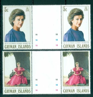 Cayman-Is-1988-Visit-of-Princess-Alexandra-gutter-prs-MUH-lot72637