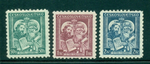 Czechoslovakia-1935-Apostles-Cyril-Methodius-MLH-lot41068