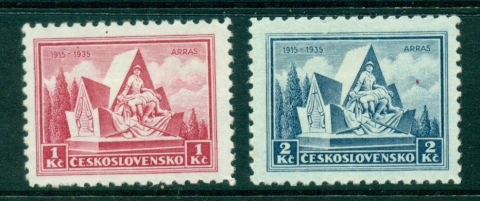 Czechoslovakia-1935-Monument-to-Czech-heroes-at-Arras-MUH-lot38019