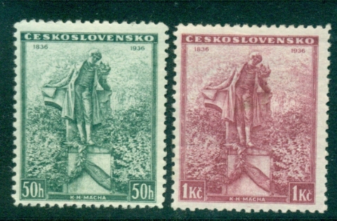 Czechoslovakia-1935-Statue-of-Macha-MLH-lot38023