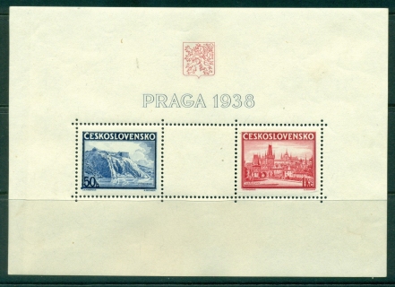 Czechoslovakia-1938-Prague-Philatelic-Exhibition-MS-MLH-lot38035