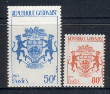 Gabon 1977 Arms, 50f, 80f