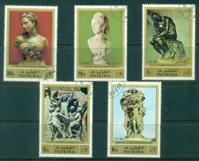 Fujeira-1972-Mi846-850-Sculptures-CTO