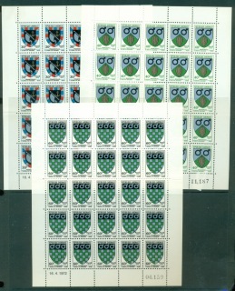 Gabon 1972 Town Arms sheets