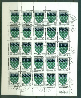 Gabon 1972 Town Arms 60f sheet