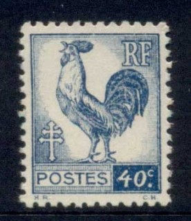 France-1944-Gallic-Cock-40c-MUH