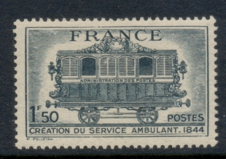 France-1944-Travelling-Post-Office-MUH