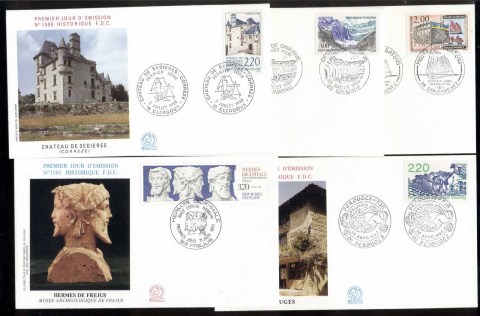 France-1988-Tourism-5x-FDC