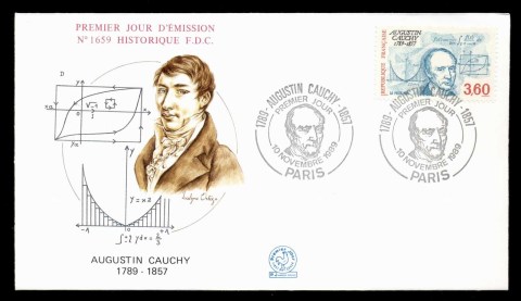 France-1989-Baron-Augustin-Cauchy-FDC