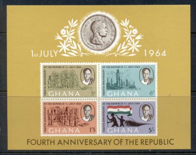 Ghana-1964-Republic-4th-Anniversary-MS-MUH