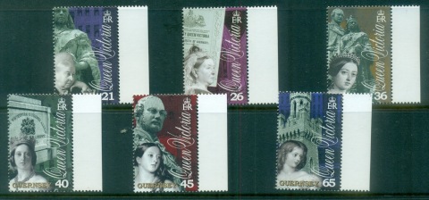 Guernsey-2001-Queen-Victoria-Portraits-MUH