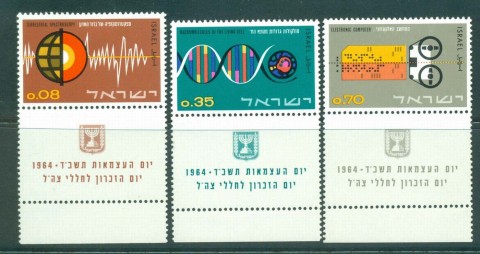 Israel-1964-Science-tabs-MLH-lot31549