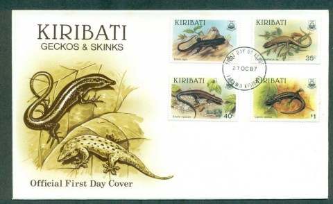 Kiribati-1986-Skinks-FDC-lot70943