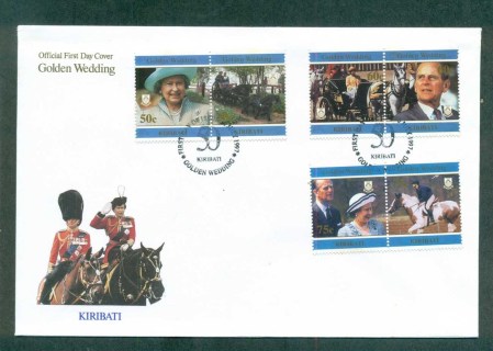 Kiribati-1997-Golden-Wedding-FDC-lot70966