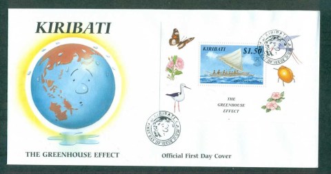 Kiribati-1998-Greenhouse-Effect-MS-FDC-lot70972