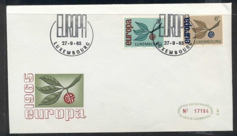 Luxembourg-1965-Europa-Leaves-Fruit-FDC