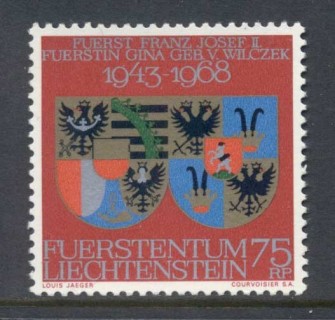 Liechtenstein-1968-Silver-Wedding-MUH