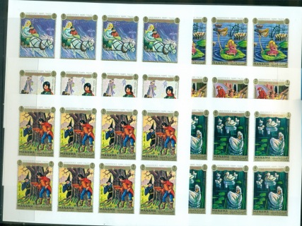 Manama-1972-Mi893-898-Hans-Christian-Anderson-6xsheets-IMPERF-MUH