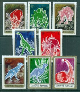 Manama-1971-Prehistoric-Animals-MUH-lot84517