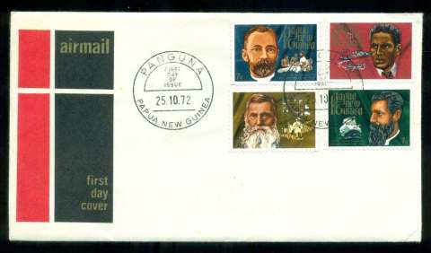 PNG-1972-Missionaries-FDC-lot51638