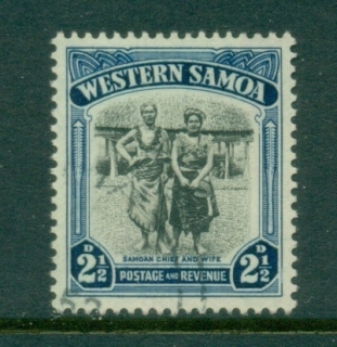 Samoa-1935-Pictorial-2-5d-Samoan-Chief-Wife-FU