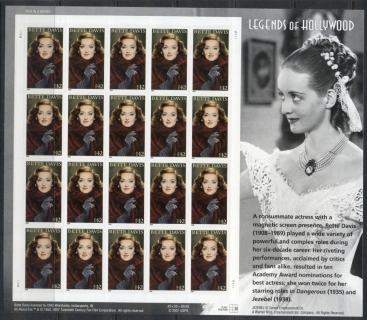 USA-2008-Sc4350-Legends-of-Hollywood-Bette-Davia-pane-20-MUH