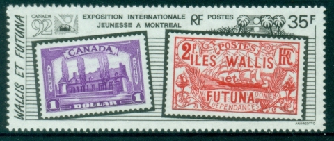 Wallis-Futuna-1992-Canada-Philatelic-Exhibition-MUH