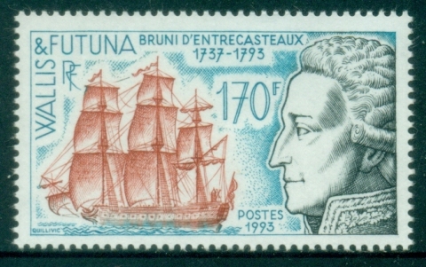 Wallis-Futuna-1993-French-Navigator-Admiral-DEntrecasteaux-MUH