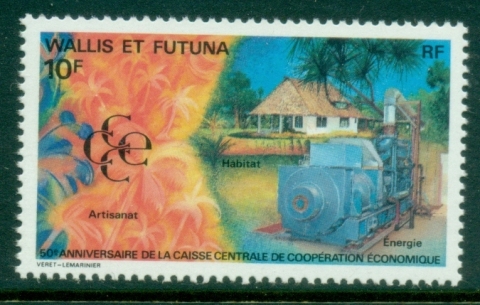 Wallis-Futuna-1991-Central-Bank-for-Economic-Cooperation-50th-Anniv