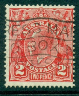 Australia-KGV-Head-2d-Red-Die-III-Small-Multi-Wmk-Perf-135x12-jpg-5-FU-lot25029