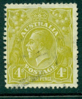 Australia-KGV-Head-4d-Olive-Small-Multi-Wmk-Perf-135x12-jpg-5-FU-lot25046