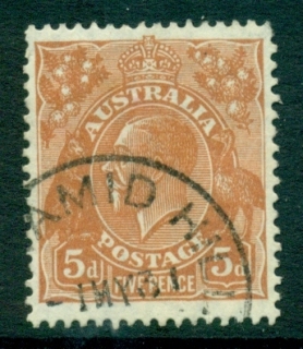 Australia-KGV-Head-5d-Brown-Small-Multi-Wmk-Perf-135x12-jpg-5-FU-lot21879