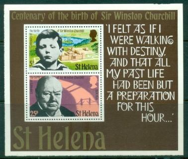 St-Helena-1974-Winston-Churchill-Birth-centenary-MS-Muh