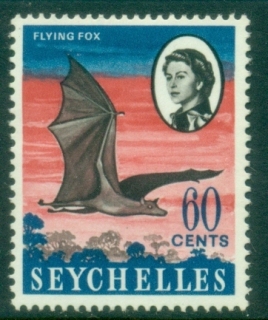 Seychelles-1962-69-QEII-Pictorial-60c-Flying-Fox-MLH