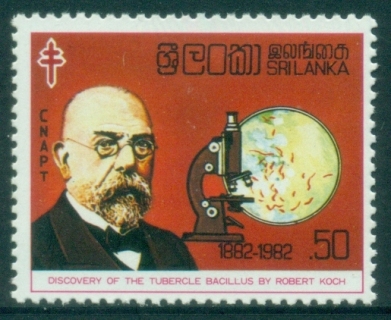 Sri-Lanka-1982-TB-bacillus-Centenary-MLH