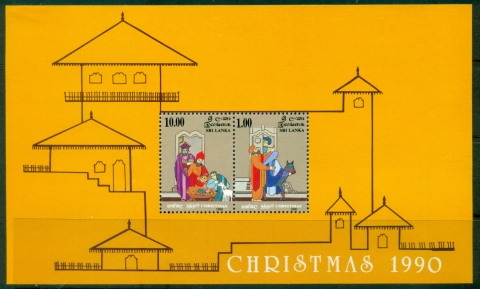 Sri-Lanka-1990-Xmas-MS-MLH