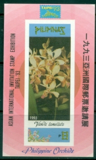 Philippines-1993-Flowers-Orchids-MS-IMPERF-MUH