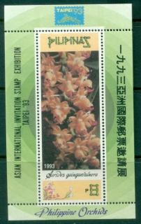 Philippines-1993-Flowers-Orchids-MS-MUH