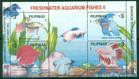 Philippines-1993-Freshwater-Aquarium-Fishes-MS-MUH