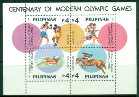 Philippines-1996-Modern-Olympic-Games-Centenary-MS-MUH