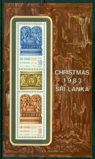 Sri-Lanka-1983-Xmas-Stone-Carvings-MS-MUH