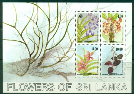 Sri-Lanka-1984-Orchid-Circle-of-Sri-Lanka-Flowers-MS-Muh