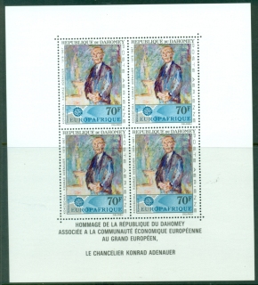 Dahomey-1967-Europ-Afrique-Konrad-Adenauer-MS-MUH