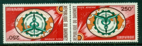 Dahomey-1974-Europ-Afrique-tete-beche-pair-MUH