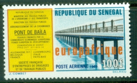 Senegal-1969-Europ-Afrique-MUH